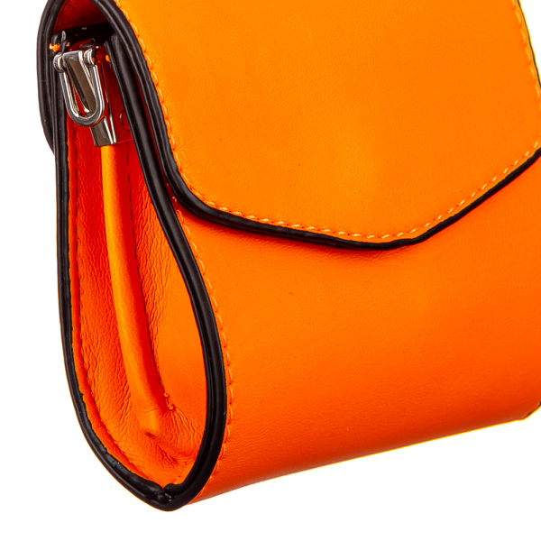 Γυναικεία τσάντα Fripa πορτοκάλι νέον, 4 - Kalapod.gr